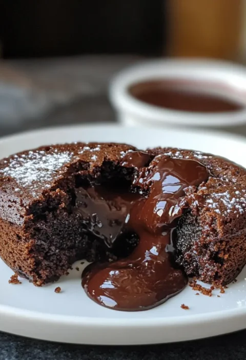 Lava Kuchen aus der Heißluftfritteuse